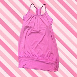 Lululemon No Limits Built In Sports Bra Pink Tank